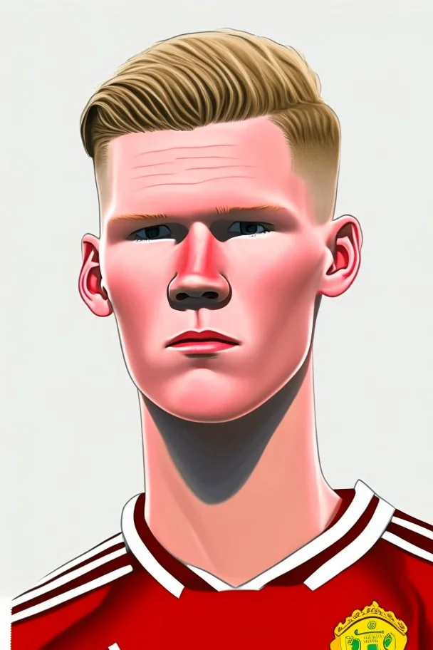 Scott McTominay Footballer ,cartoon 2d