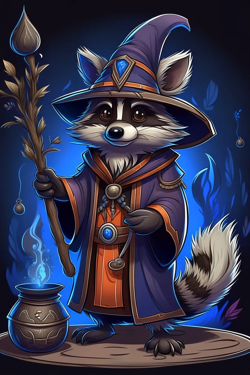 evil Raccoon wizard