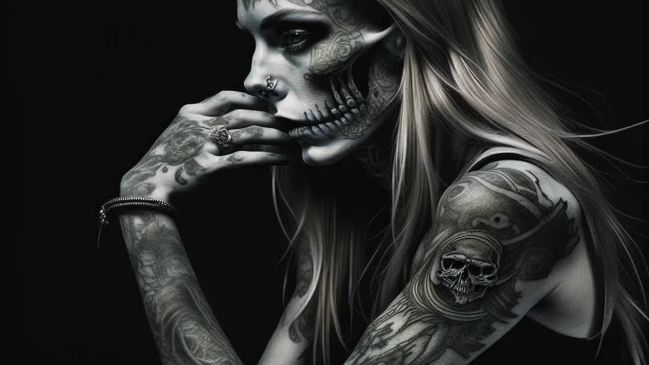 A ragged figure materialized beside her, his breath heavy with desperation. "Creds for a starving man, miss?" he rasped, extending a skeletal hand adorned with the tattoos of a fallen criminal empire.