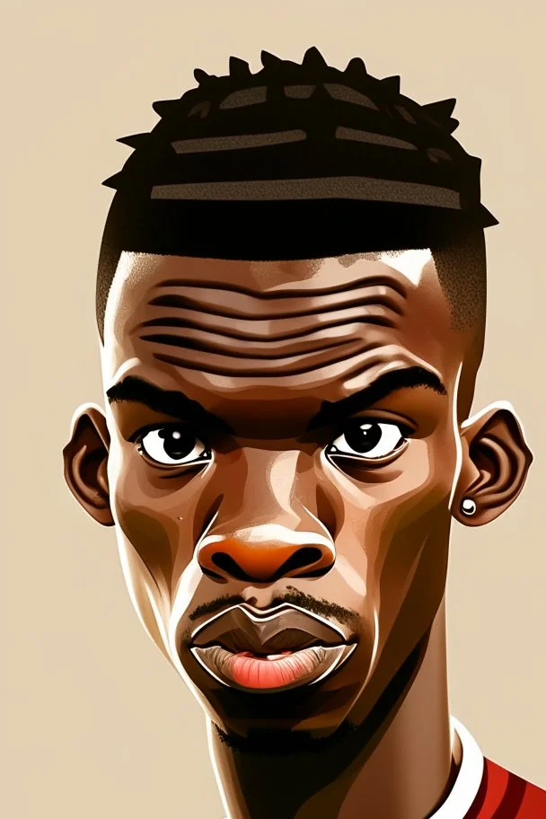 Paul Pogba ,cartoon 2d