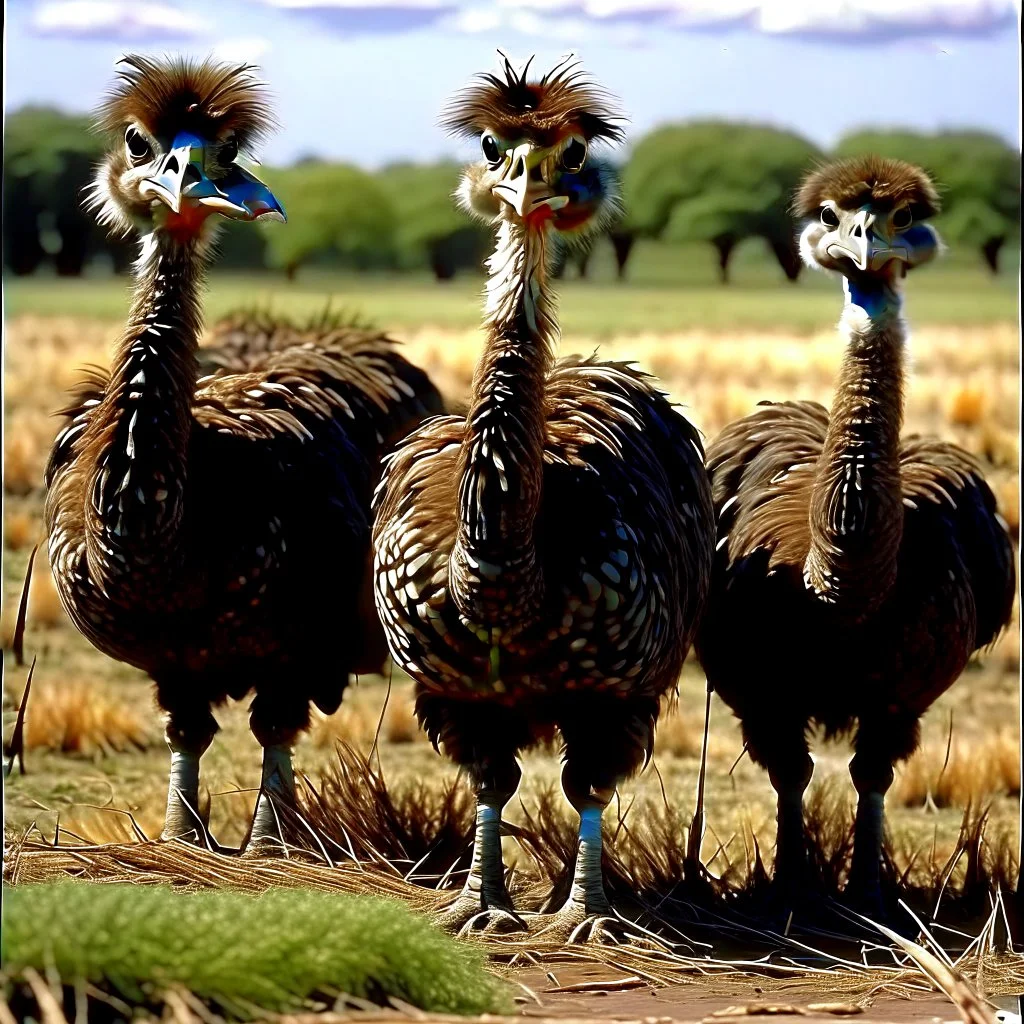 ostriches animals