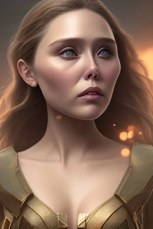 Elizabeth Olsen sorrow , 8k resolution, realistic, intricate, 8k resolution, high-quality, fine-detail, digital art, detailed matte, volumetric lighting, dynamic lighting, photorealistic