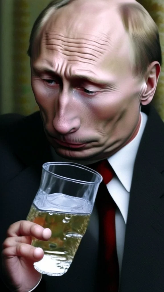 Putin drinking Vodka