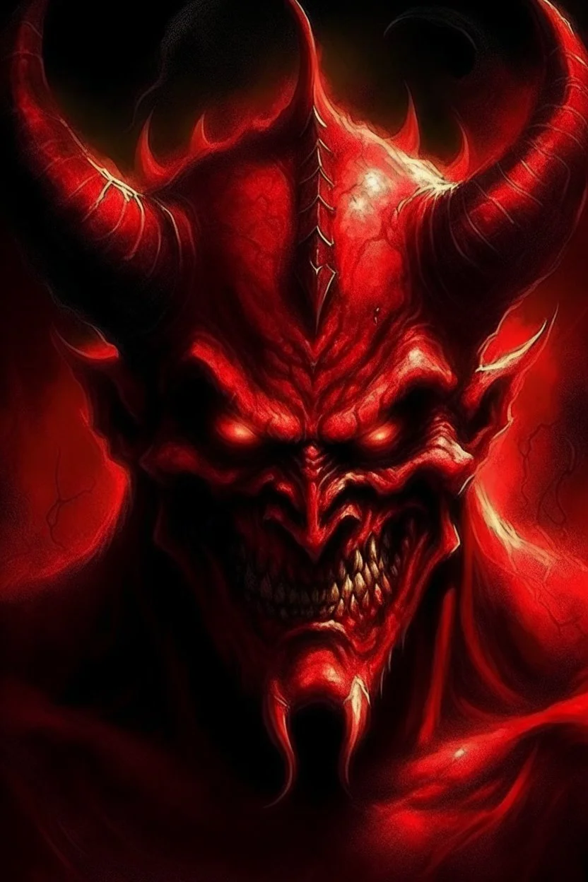 Satan the devil in his true form