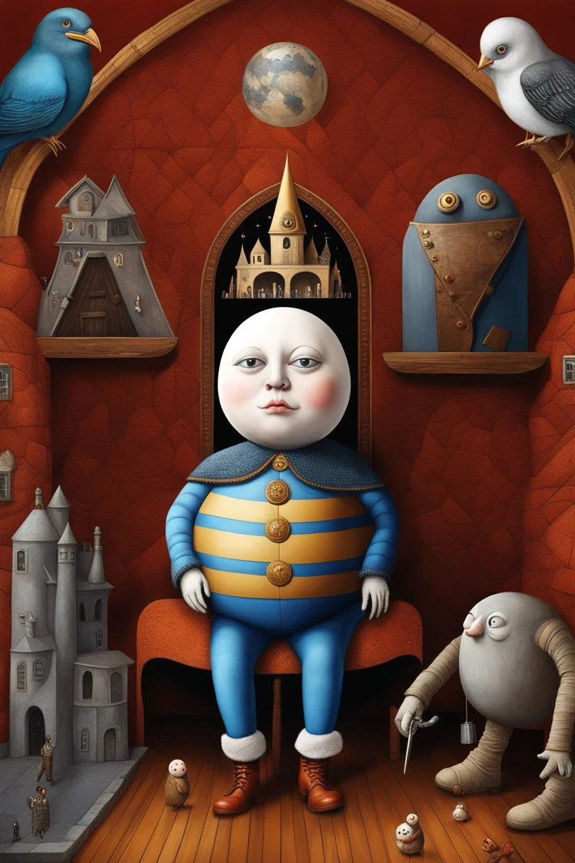 Humpty_Dumpty sat on the wall; by artist "Tracy Lee Stum"; by artist "chromogenic",by artist "Leonora Carrington Schloe"; come with me; by artist "deep Byzantine"; now now now