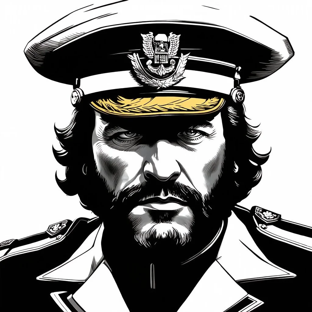 (((fantasy))), portrait, face, close up, long face, captain of the town guard, white background