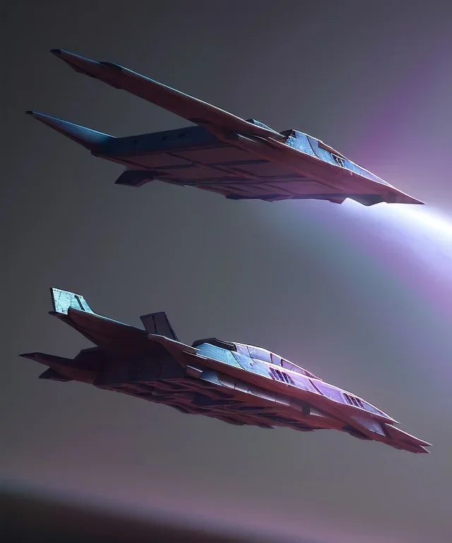 hyper sharp space airplane