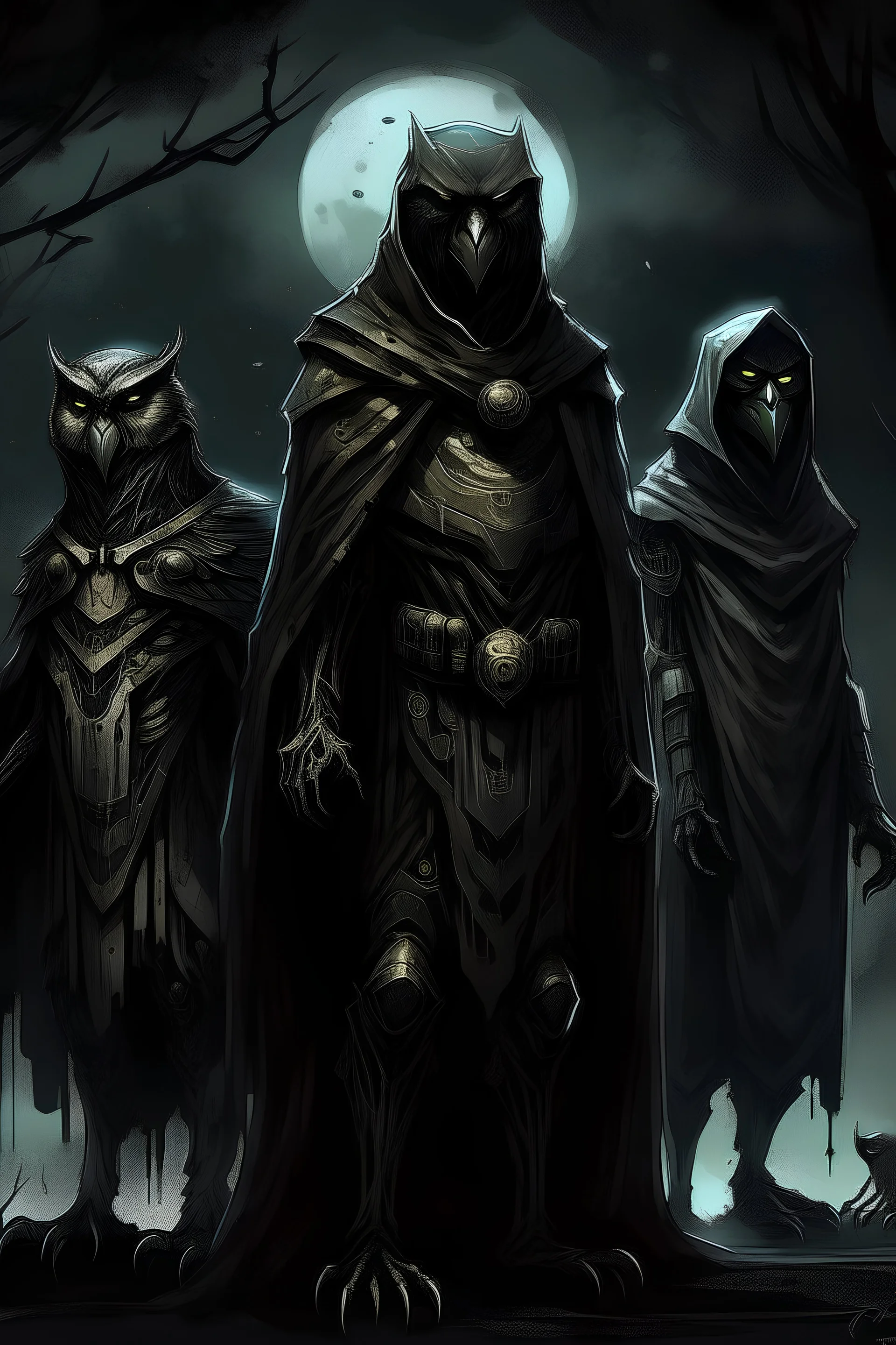 Owlman, Humanoid, Night