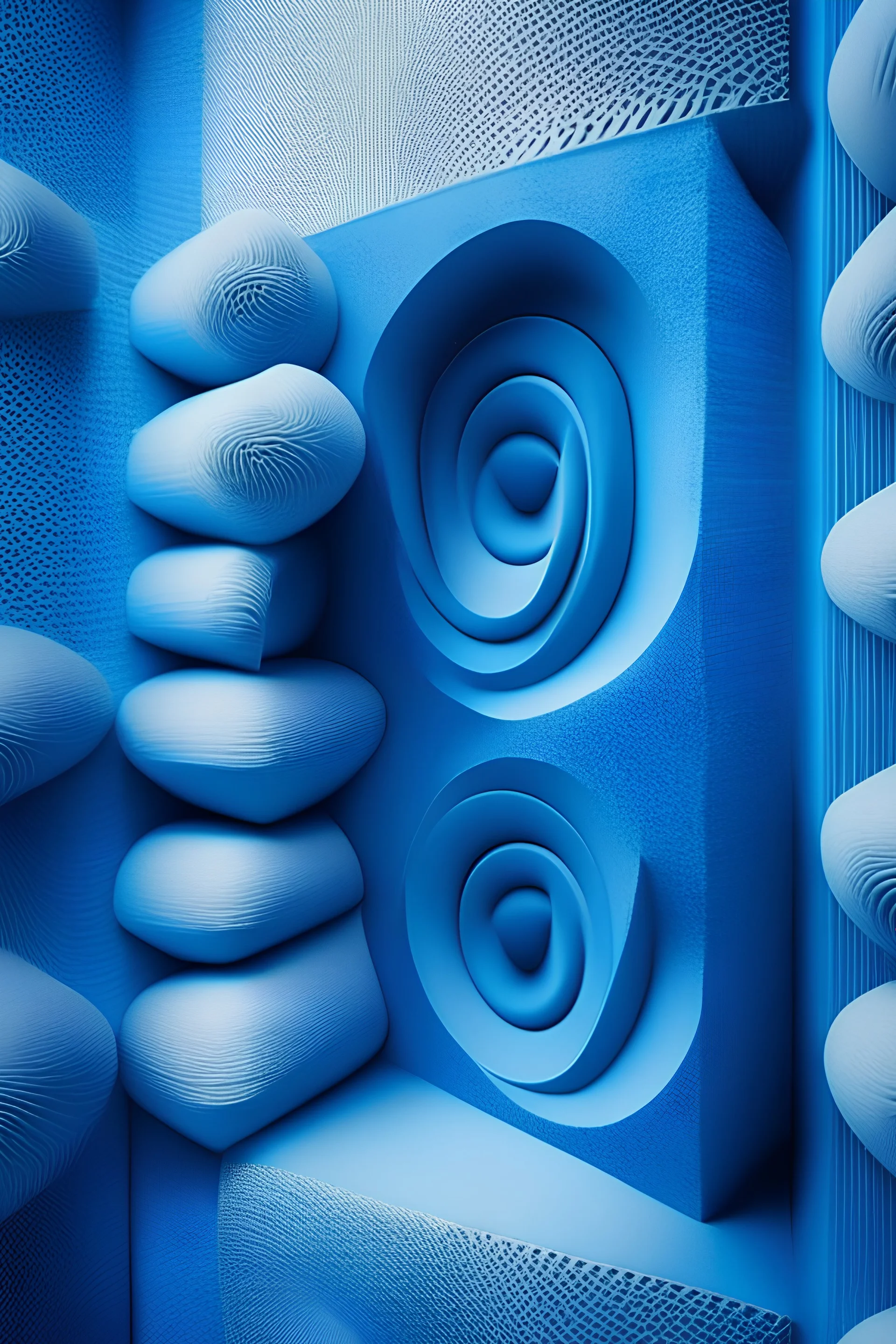 a picture about sound insulation in blue