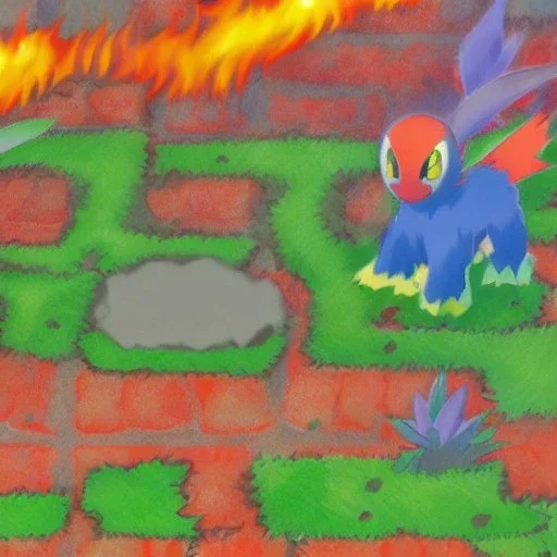 Fire grass pokemon baby