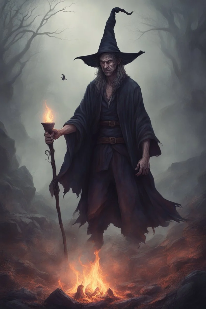 A man cursed by a witch, valley style