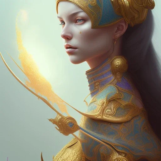 sango fantasy, fantasy magic, intricate, sharp focus, illustration, highly detailed, digital painting, concept art, matte, artgerm and paul lewin and kehinde wiley, masterpiece