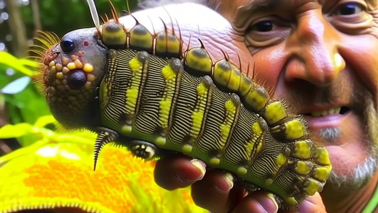 cocklepuss caterpillars burrowing into peter's arms