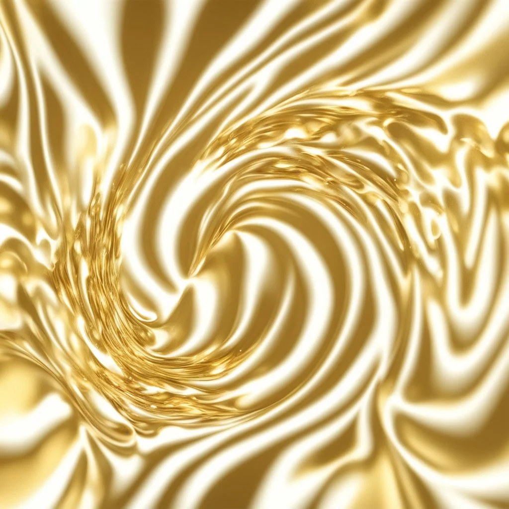 Hyper Realistic Golden & White Particles-whirling Texture