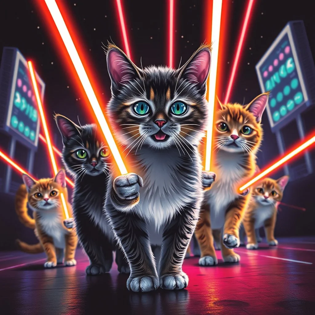 Invasion of the Laser Cats.