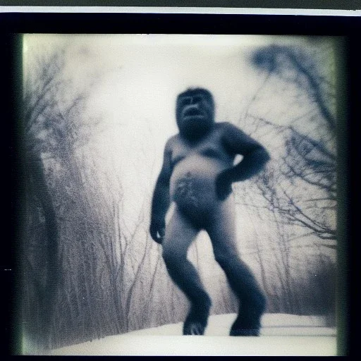 Polaroid picture of Big foot