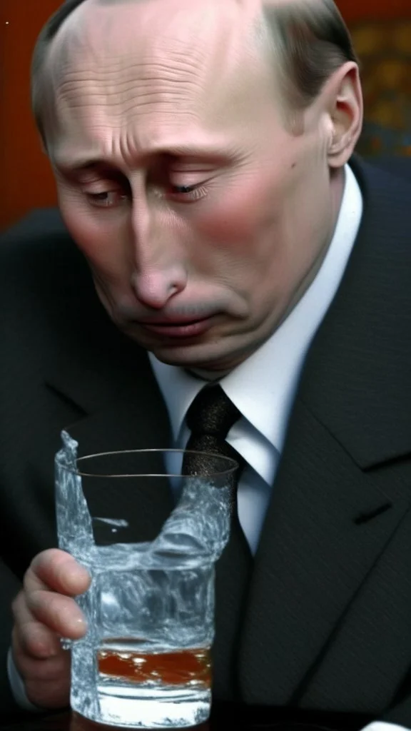 Putin drinking Vodka