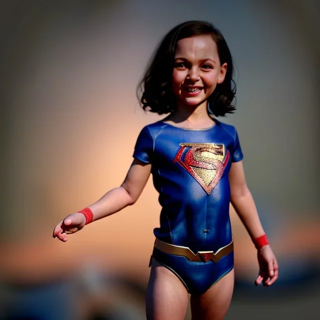 Gal gadot toddler, full body, dramatic lighting, hyper realistic