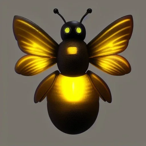 cyber bee, sci-fi, RTX, lumen lighting, ultra detail, volumetric lighting, 3d, finely drawn, high definition, high resolution.