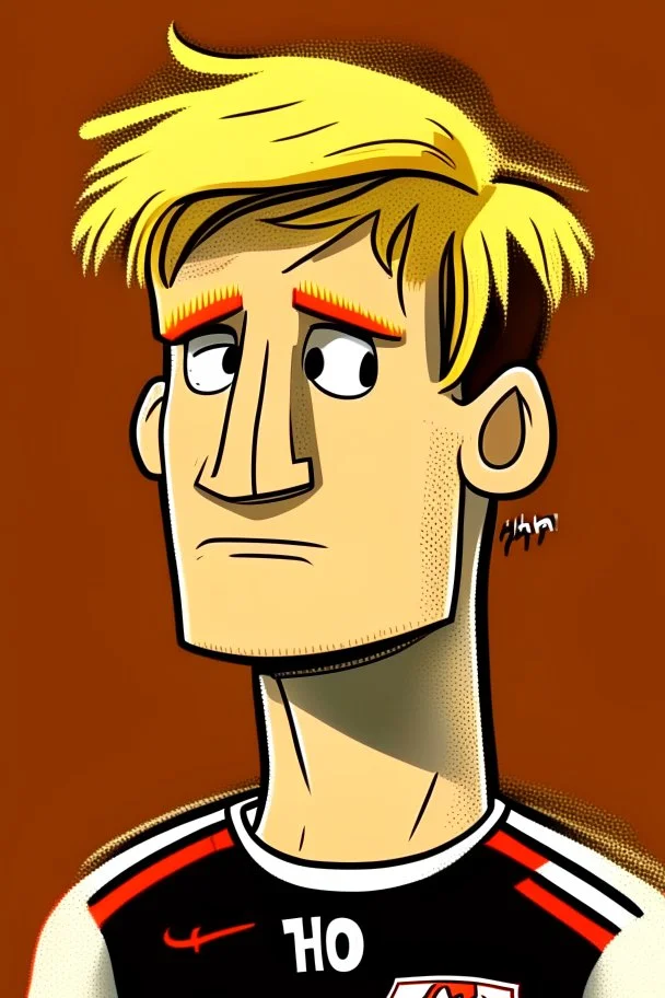 Timo Horne German football player cartoon 2d