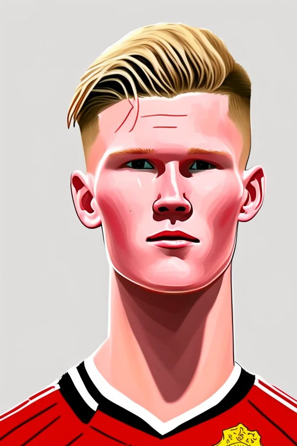 Scott McTominay Footballer ,cartoon 2d