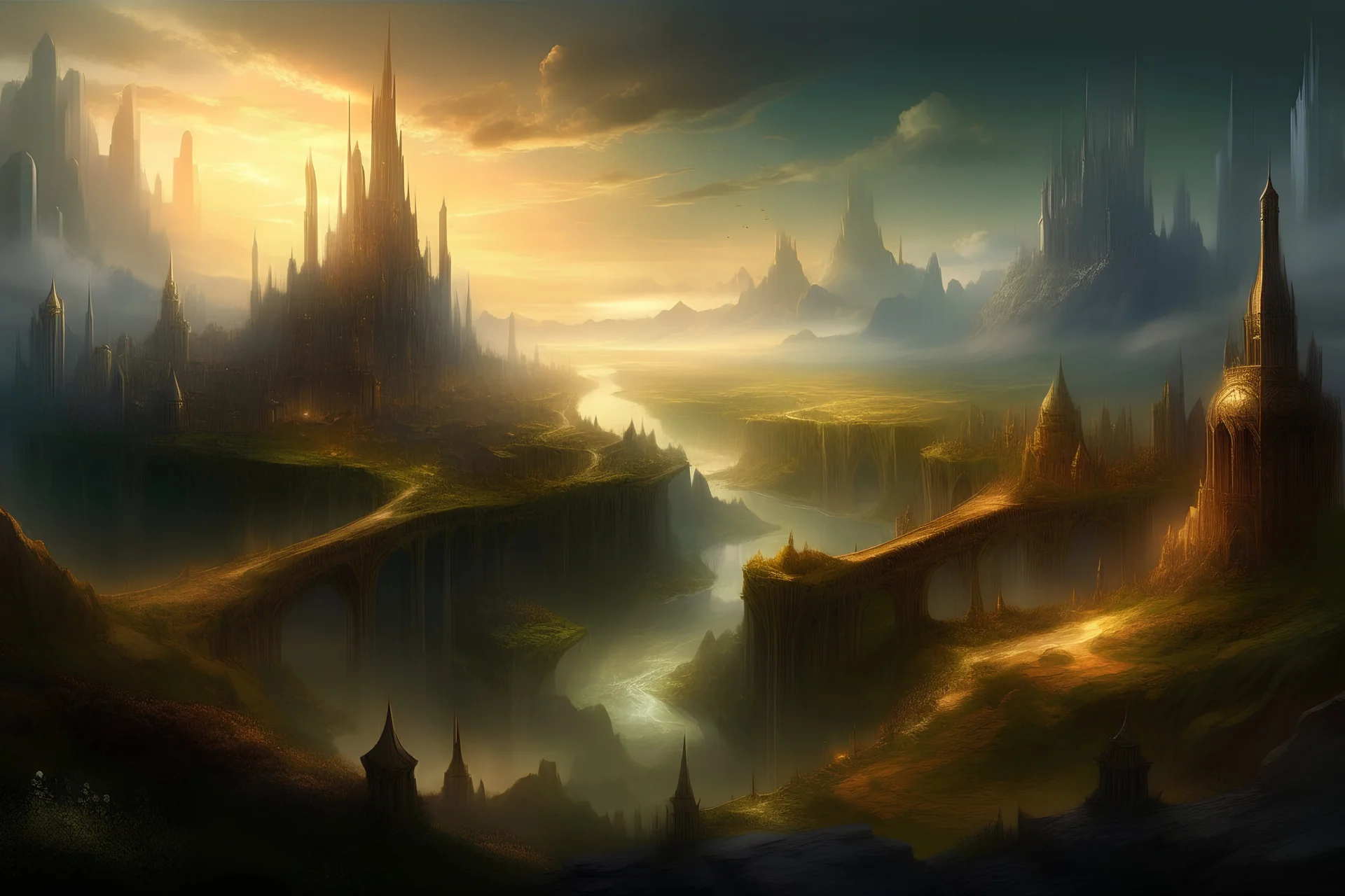 city fantasy landscape