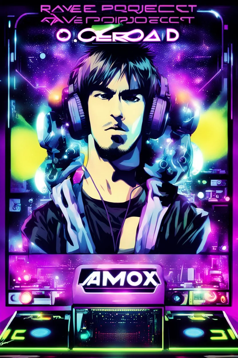 poster for rave project amv ocerload presents dj klorex