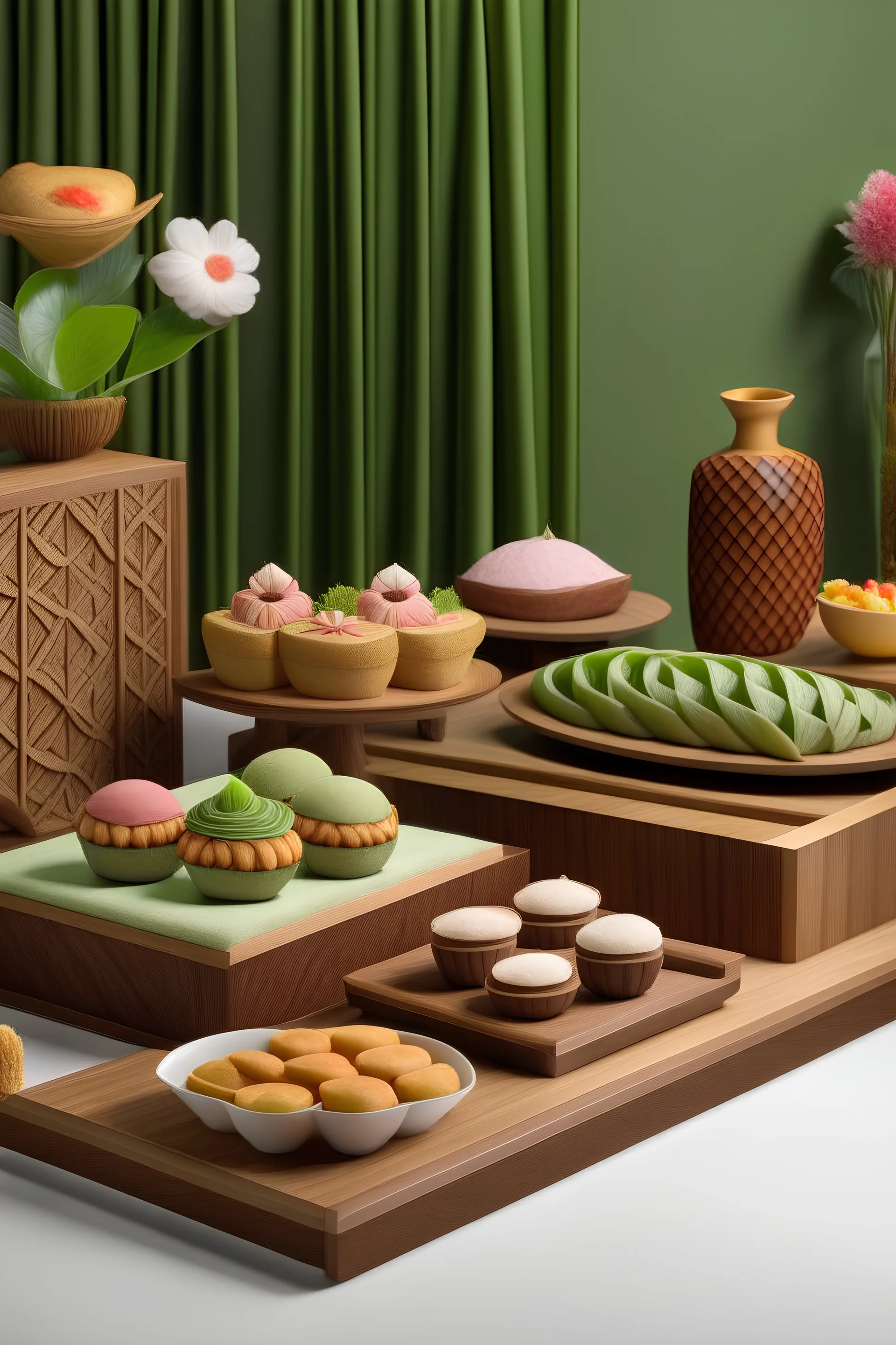 Aesthetic furniture Inspired by Malaysian traditional kueh "Putu Perak"