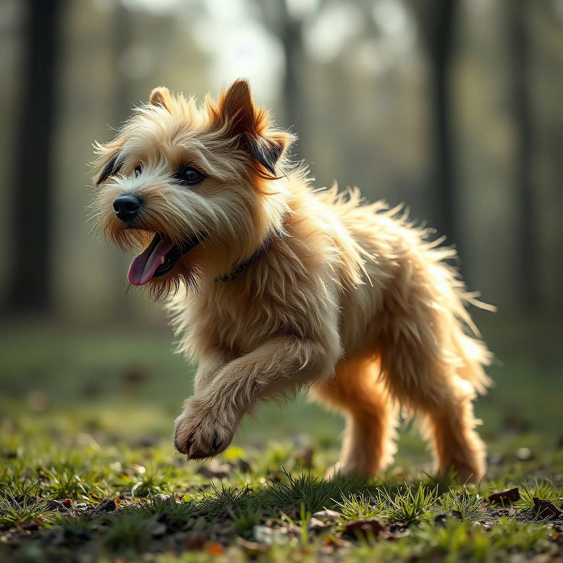 an invasible dog made of air
