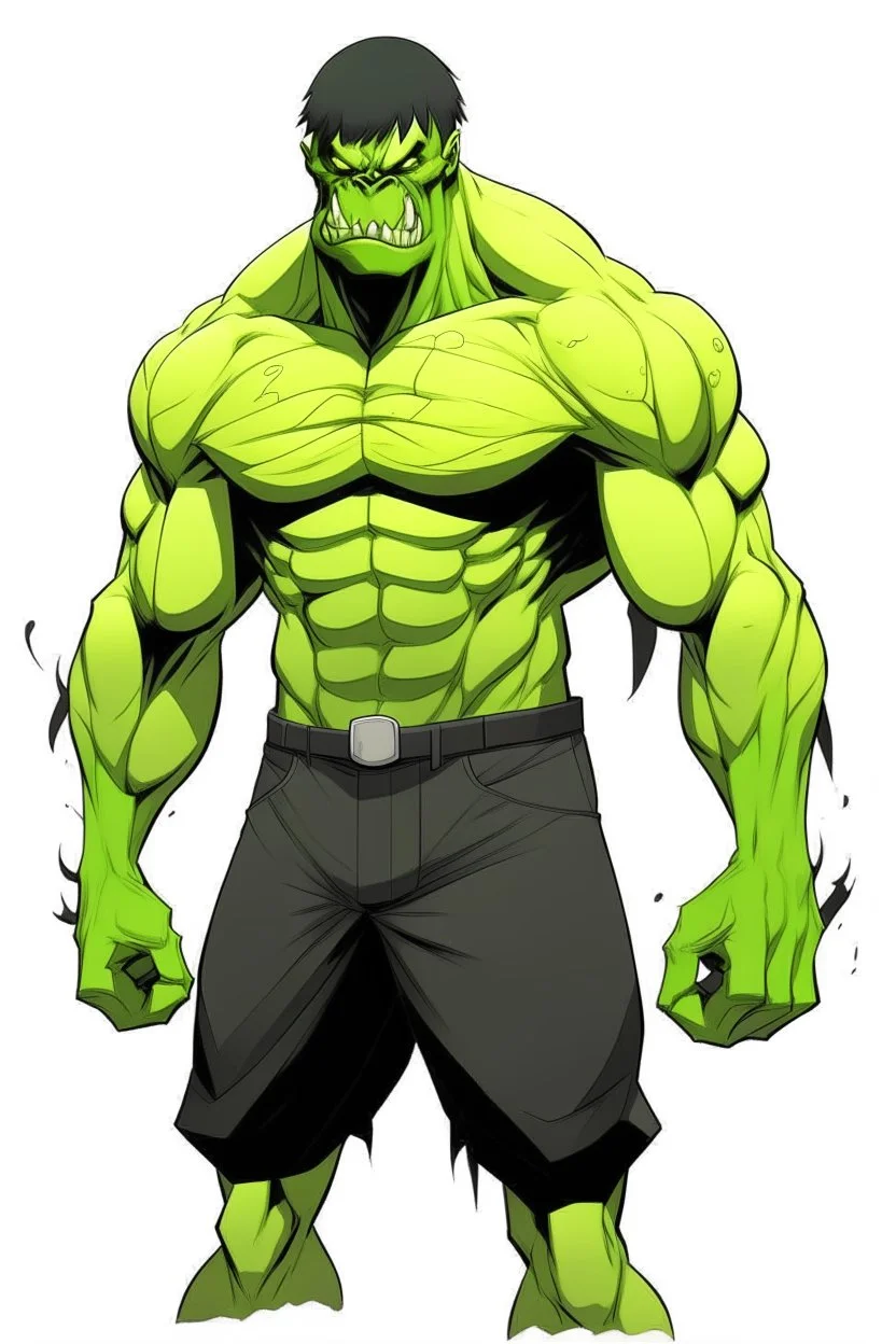 Manhwa man side character with huge muscles body looks lime monsters ,( wearing a black mask
