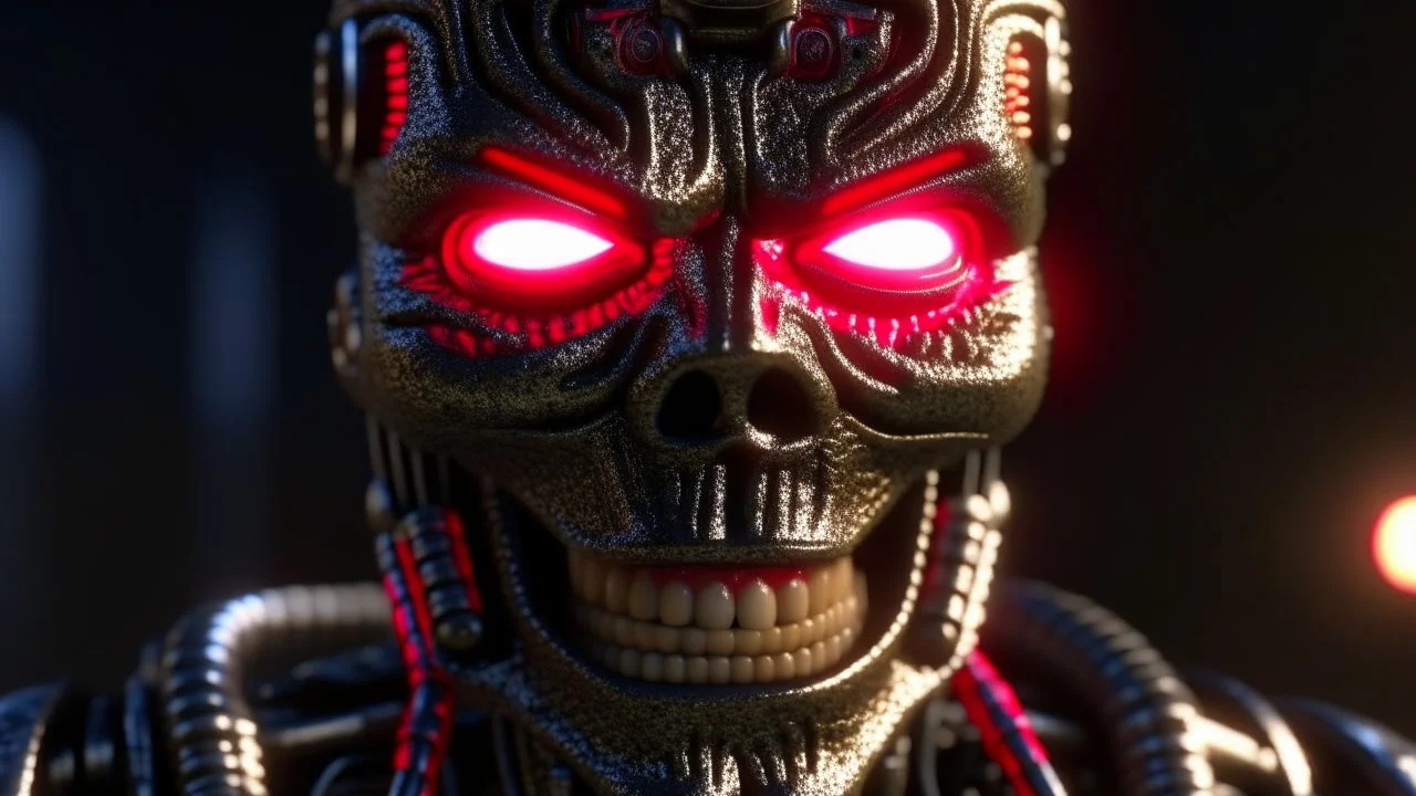 4k full detail, realistic, terminator ac dc style