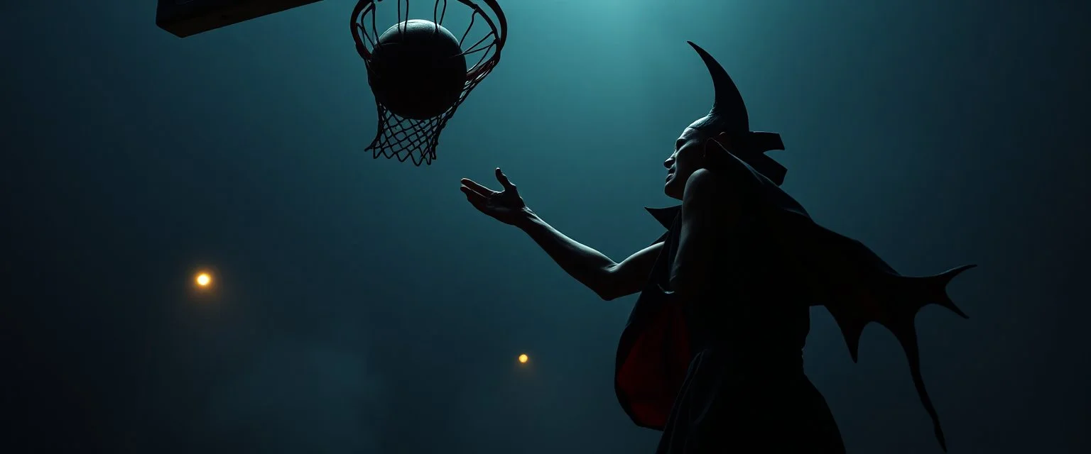 absurd profile of the ultimate basket vampire, vampires cant jump basket ball