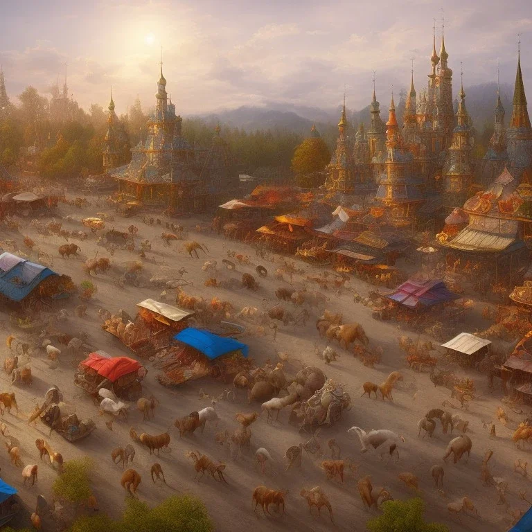 animated animal market