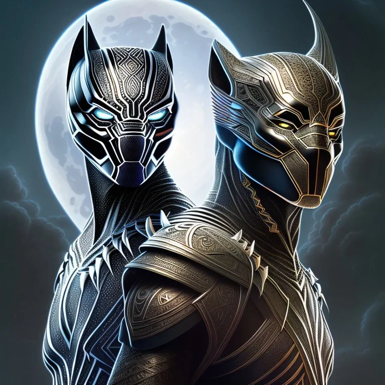 sango fantasy, fantasy magic, intricate, sharp focus, illustration, highly detailed, digital painting, concept art, matte, artgerm and paul lewin and kehinde wiley, masterpiece Asian black panther Papu New Guina pyramid black silver space lady space blood moon galaxy