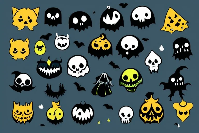 make a logo that is spooky and cute define its features more