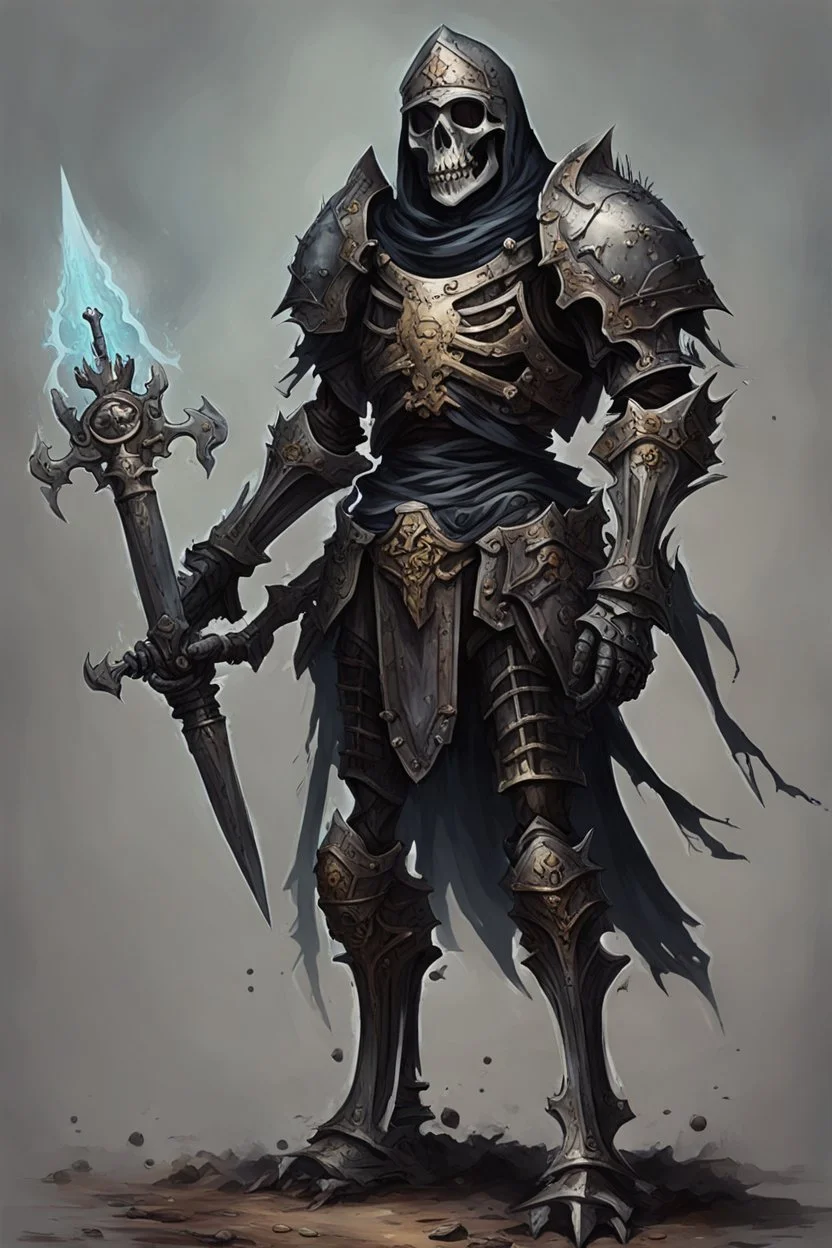 dark age armored skeleton knight , death incarnate