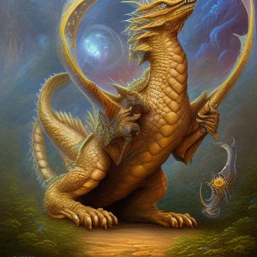 dragon, mythical raptor, beast monster, legend dnd, Josephine Wall frank frazetta