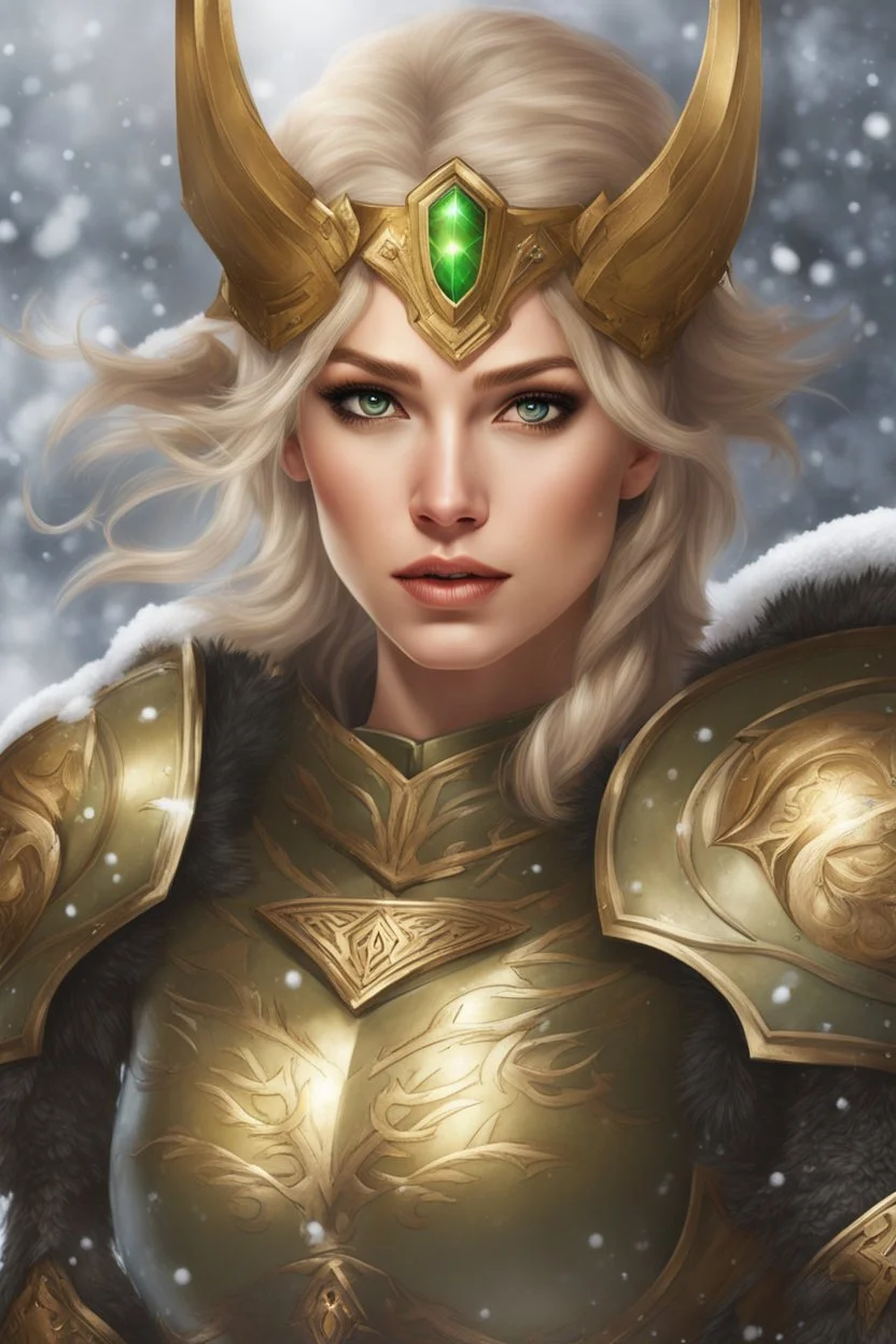 Fantasy art, woman valkyrie, blond short hair, bea... | Gallery