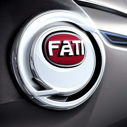 fiat car brand logo futuristic badge