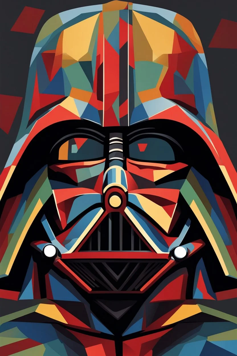 Cubism Darth vader