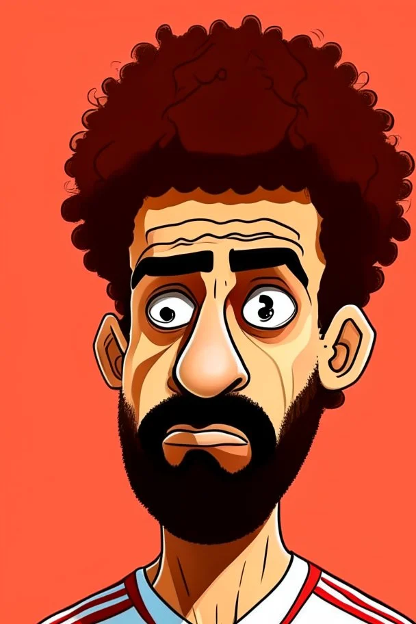 mo salah ,cartoon 2d