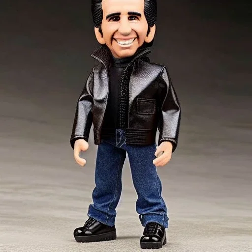 figure smile "the fonz" Fonzie arthur fonzarelli young greaser jacket winkler toy plastic doll face boot (plastic black hair) full body in package (2 thumbsup) 2020 head brown