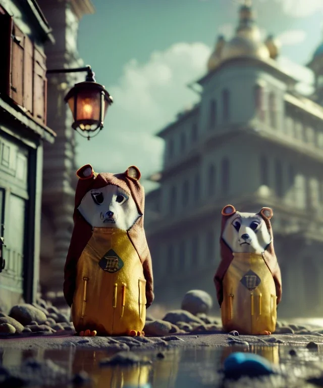 Wes Anderson photographer, photo studio, Ultra realistic matryoshka, punk style, wide angle view, soft color, highly detailed, unreal engine 5, ray tracing, RTX, lumen lighting, ultra detail, volumetric lighting, 3d, finely drawn, high definition.