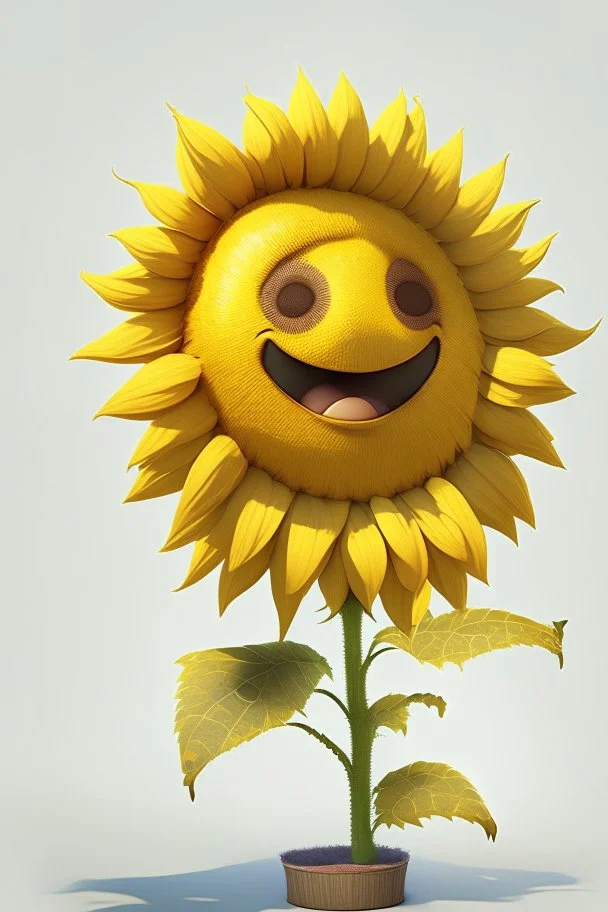 cheery sunflower avatar full body