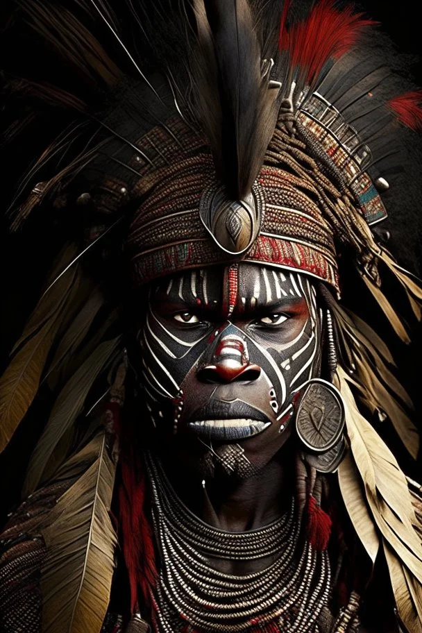 African Tribal Warrior