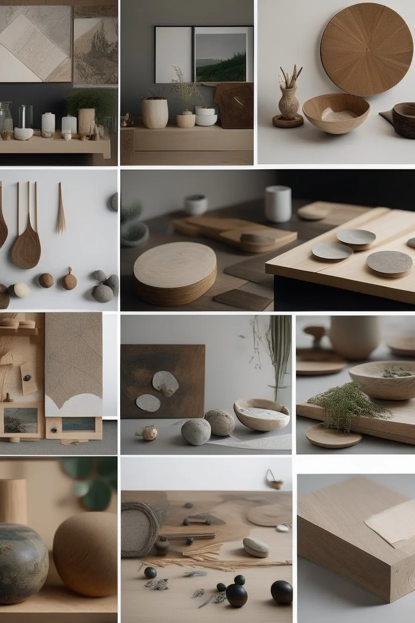 earthstone craft shop moodboard