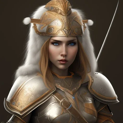 Elf, warrior, white armor, detailed, 8k resolution,