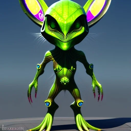 Unique adorable alien species