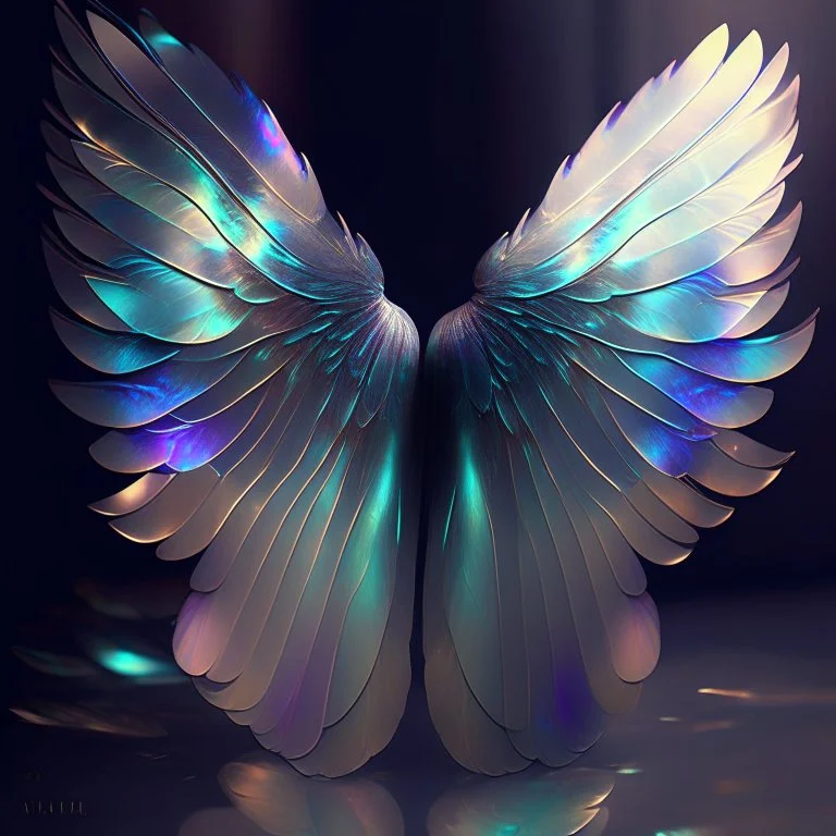 iridescent wings