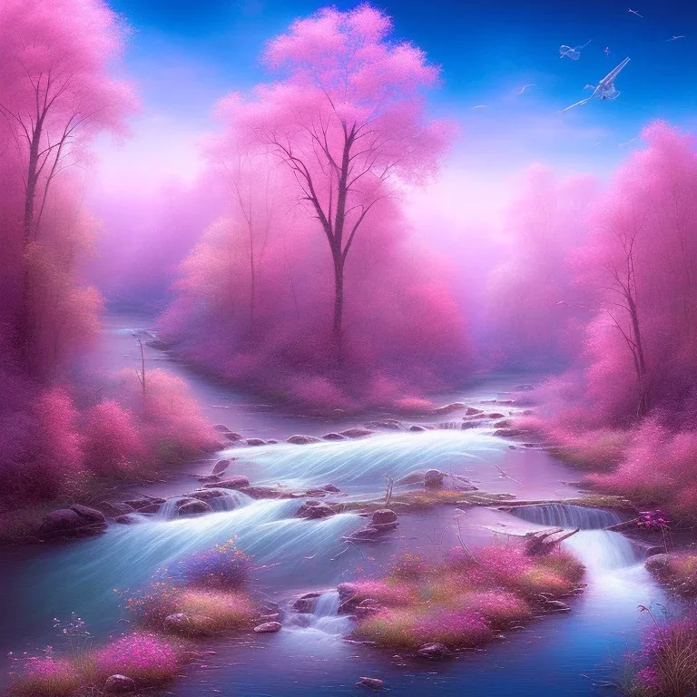 Pink river